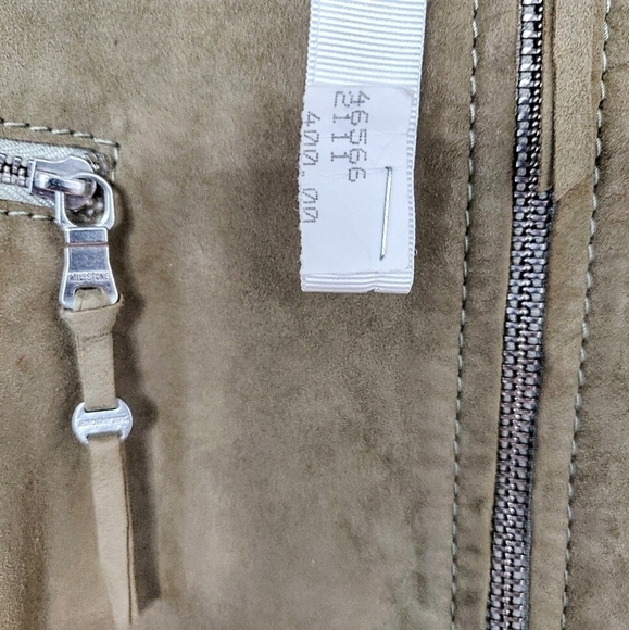 NWT Vintage European  100% Suede Leather Moto Jacket - Picture 7 of 10